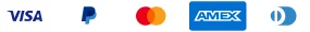 Accepted payment methods in the footer