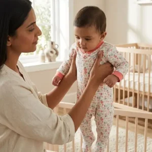 Floral Print Long sleeve footed Onesie
